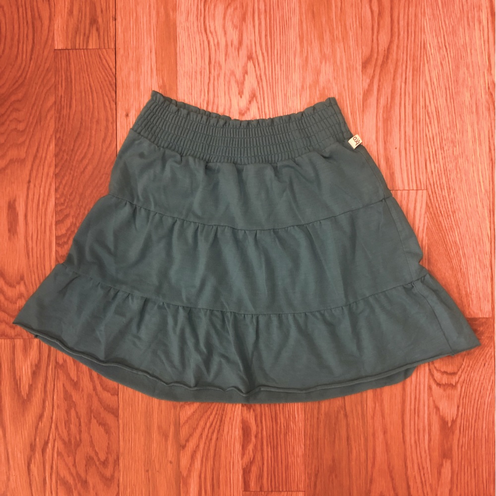 Hollister Blue Tiered Short Smock Mini Skirt XS